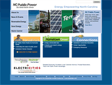 Tablet Screenshot of ncpublicpower.com